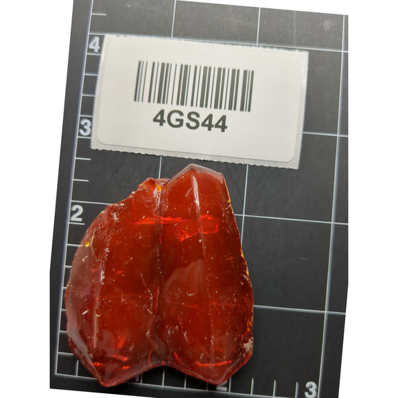 Amberina Art Glass Cullet Glowing Cadmium Slag #4GS44 - Picture 6 of 6